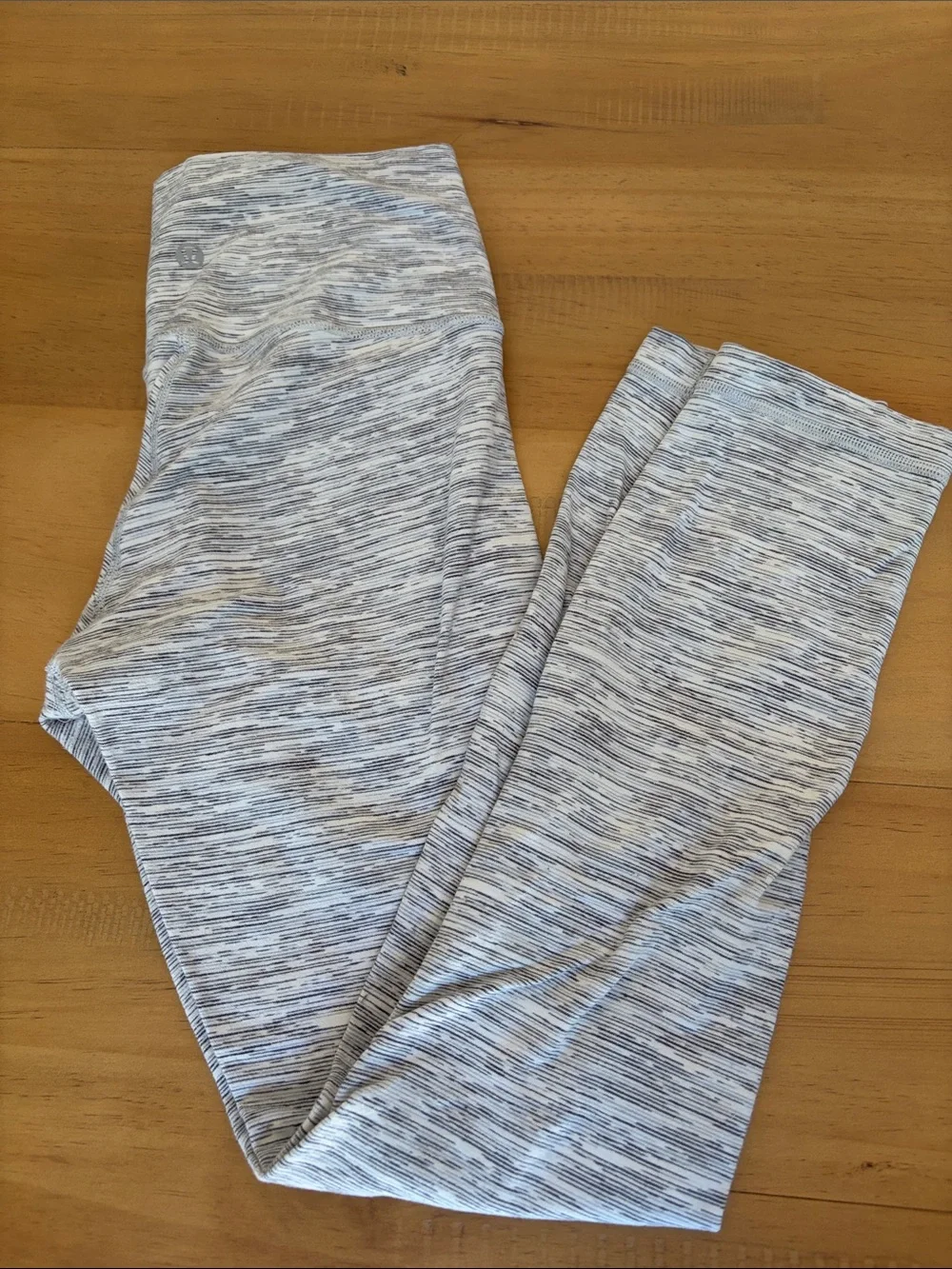lululemon athletica Heathered Light Gray Leggings